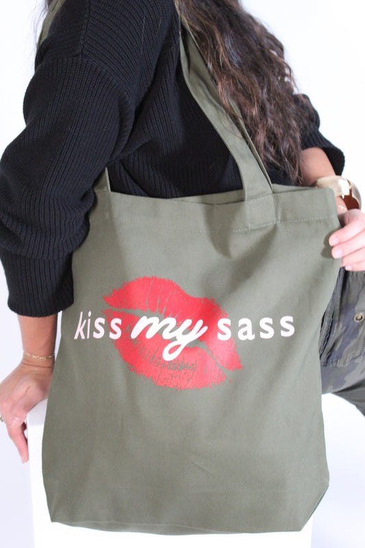 Kiss My Sass Tote Bag