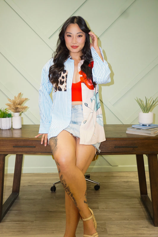 Unbothered Floral Loose Shirt