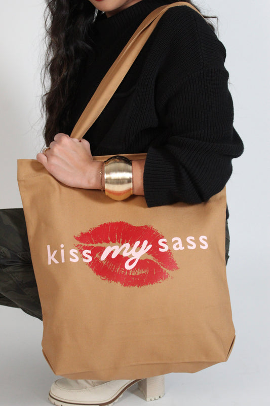 Kiss My Sass Tote Bag