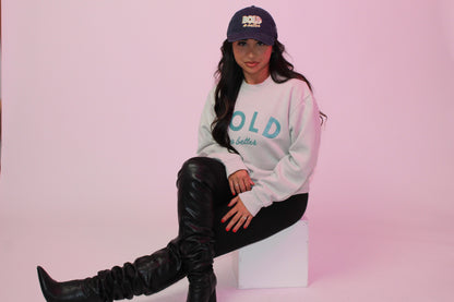 Bold is Better Crewneck Sweatshirt, Lunar Rock